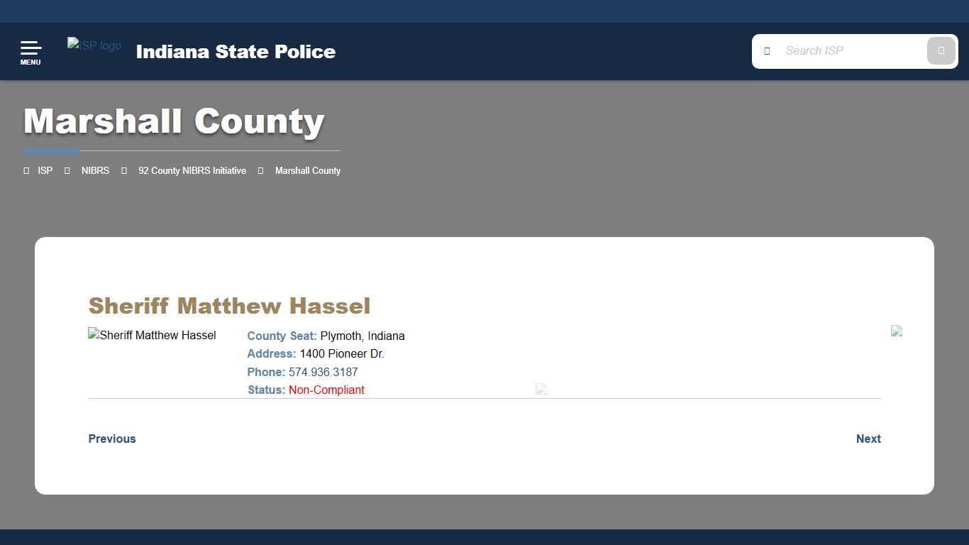 ISP: Marshall County