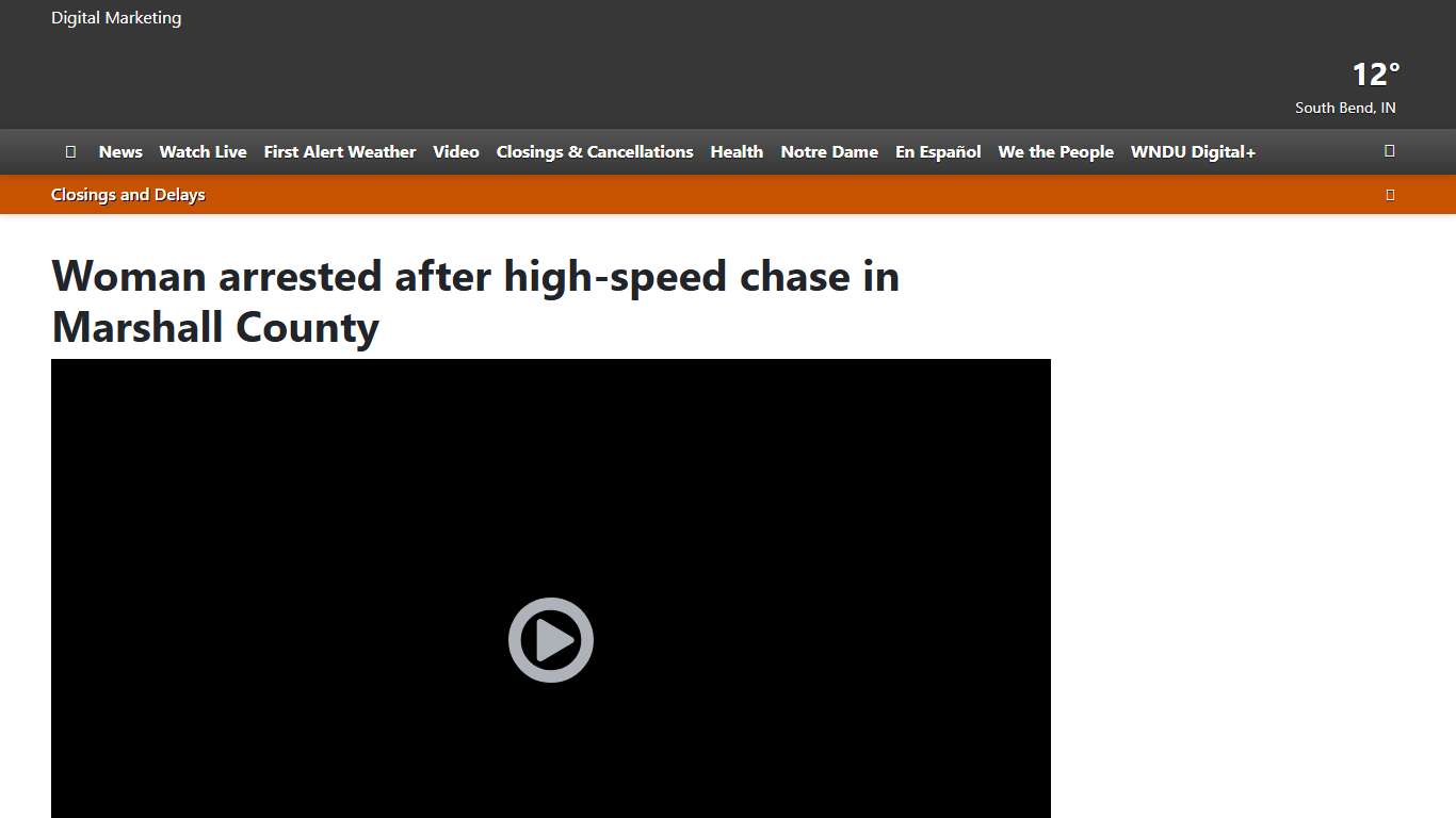 Woman arrested after high-speed chase in Marshall County