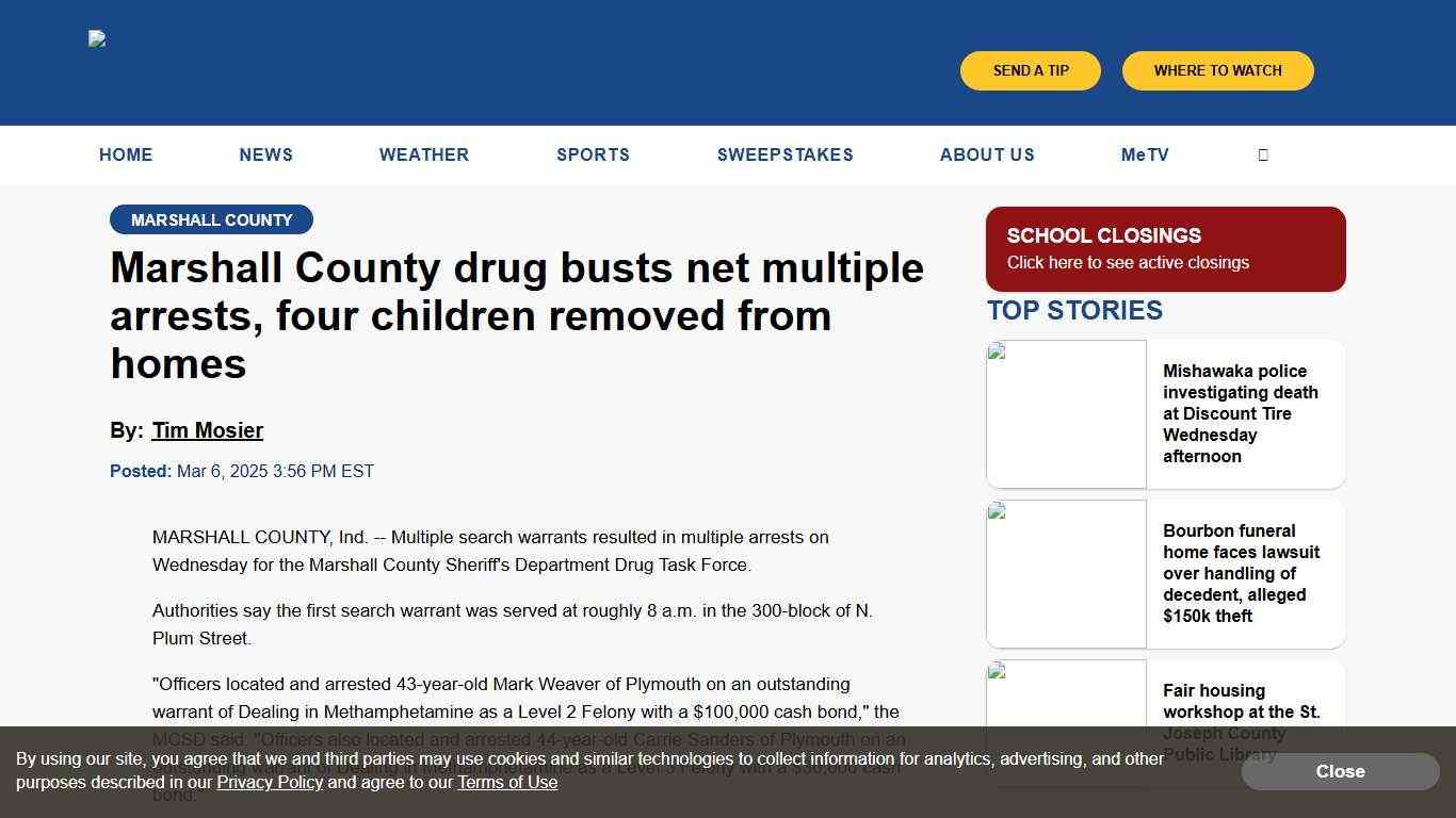 Marshall County drug busts net multiple arrests, four children removed from homes